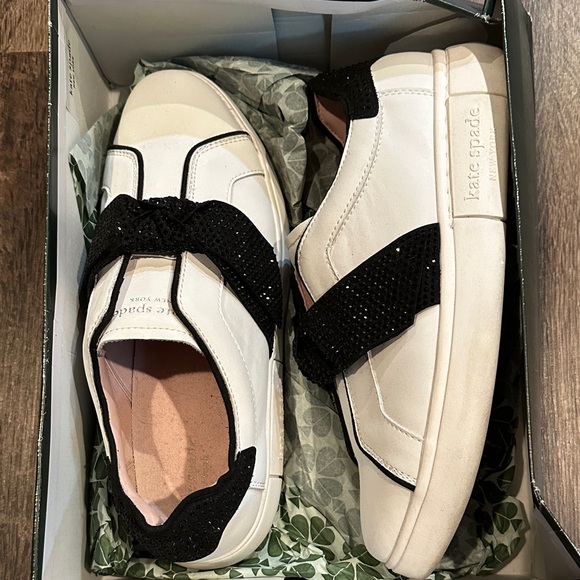 kate spade Shoes - Kate Spade White and Black Sneakers